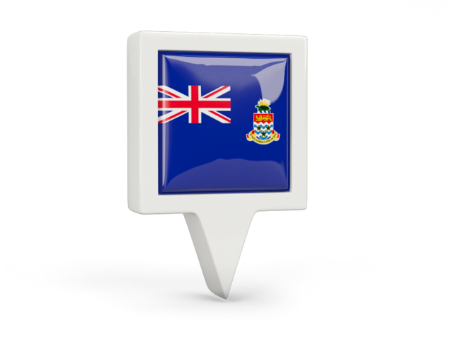 Square pin icon. Download flag icon of Cayman Islands at PNG format