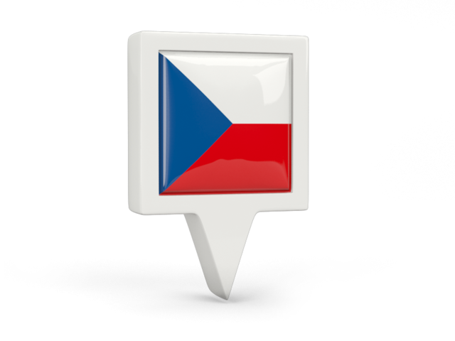 Square pin icon. Download flag icon of Czech Republic at PNG format