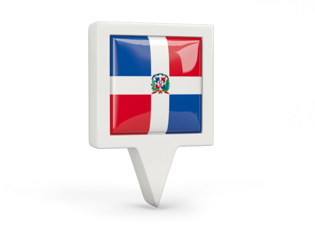 Square pin icon. Download flag icon of Dominican Republic at PNG format