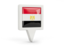 Egypt. Square pin icon. Download icon.