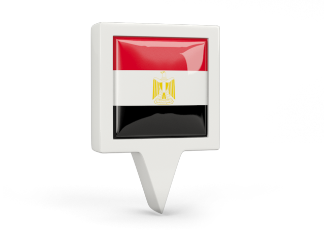 Square pin icon. Download flag icon of Egypt at PNG format