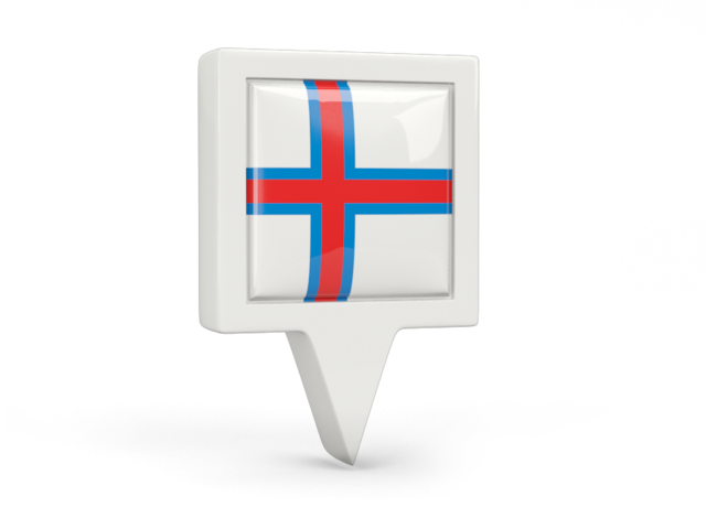Square pin icon. Download flag icon of Faroe Islands at PNG format