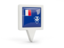 French Southern and Antarctic Lands. Square pin icon. Download icon.