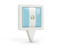 Guatemala. Square pin icon. Download icon.