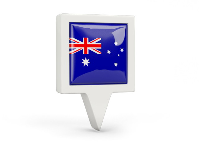 Square pin icon. Download flag icon of Heard Island at PNG format
