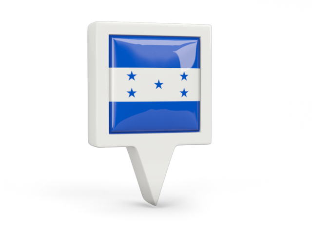 Square pin icon. Download flag icon of Honduras at PNG format
