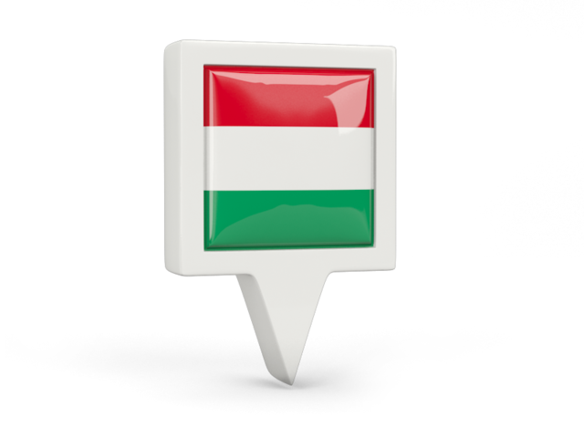 Square pin icon. Download flag icon of Hungary at PNG format