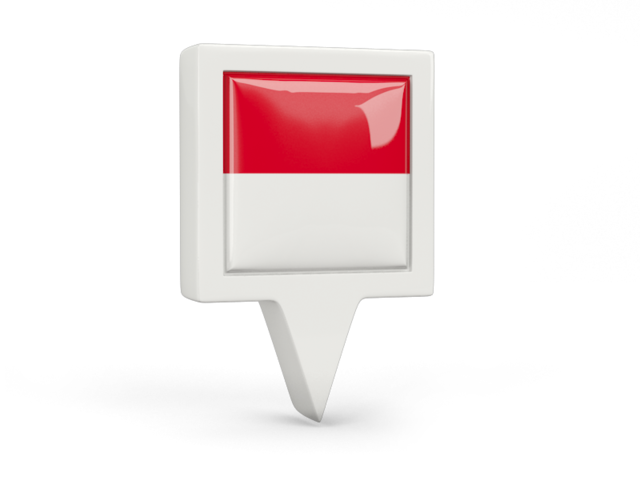 Square pin icon. Download flag icon of Indonesia at PNG format