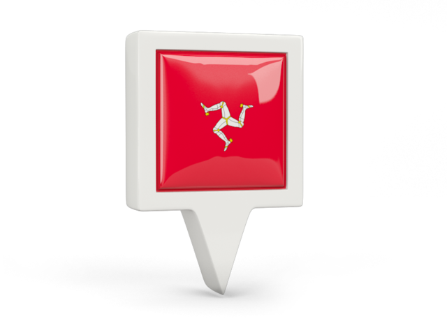 Square pin icon. Download flag icon of Isle of Man at PNG format