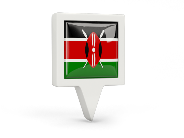 Square pin icon. Download flag icon of Kenya at PNG format