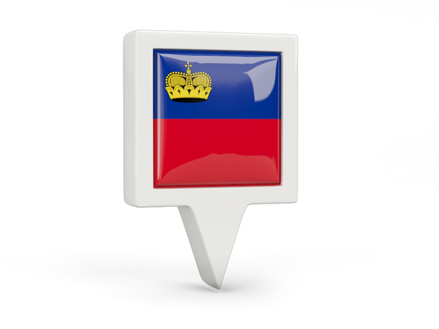 Square pin icon. Download flag icon of Liechtenstein at PNG format