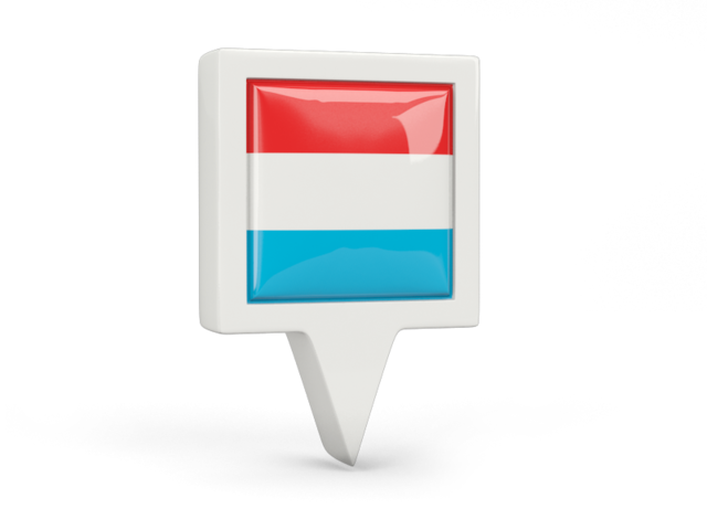Square pin icon. Download flag icon of Luxembourg at PNG format