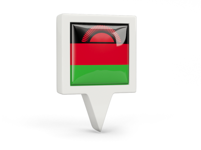 Square pin icon. Download flag icon of Malawi at PNG format