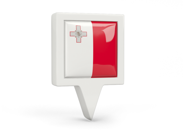 Square pin icon. Download flag icon of Malta at PNG format