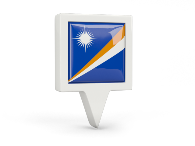 Square pin icon. Download flag icon of Marshall Islands at PNG format