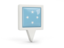 Micronesia. Square pin icon. Download icon.