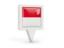 Monaco. Square pin icon. Download icon.