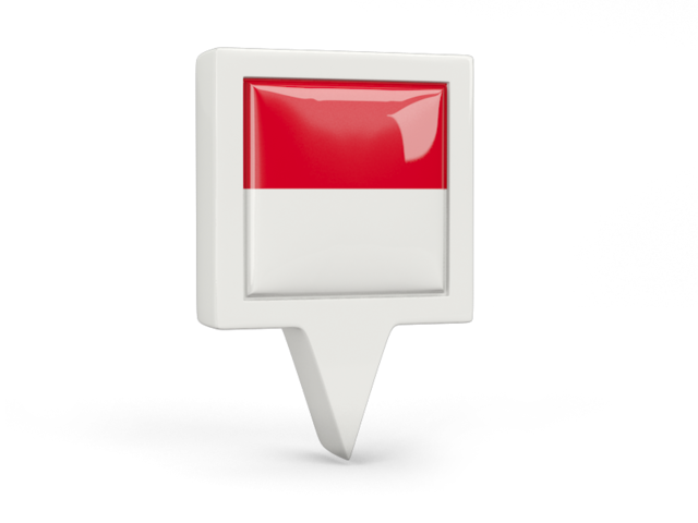 Square pin icon. Download flag icon of Monaco at PNG format