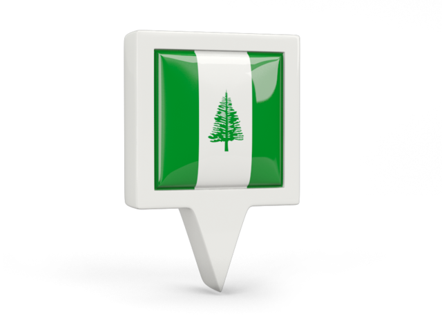 Square pin icon. Download flag icon of Norfolk Island at PNG format