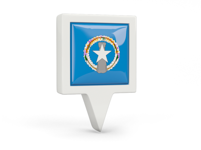 Square pin icon. Download flag icon of Northern Mariana Islands at PNG format