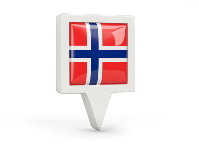 Square pin icon. Download flag icon of Norway at PNG format