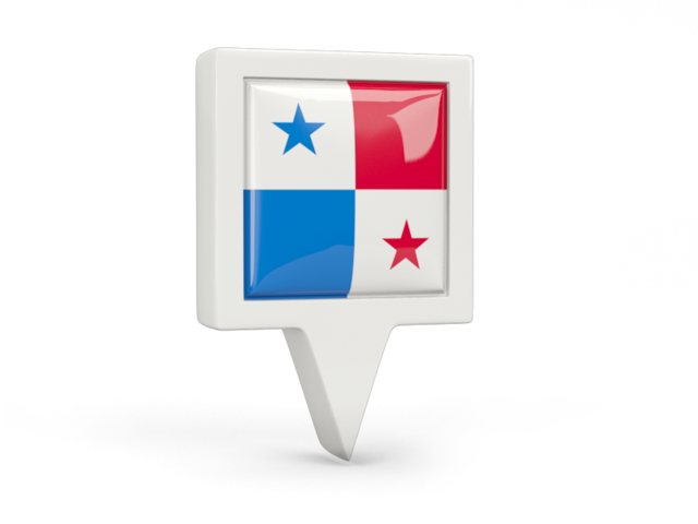 Square pin icon. Download flag icon of Panama at PNG format