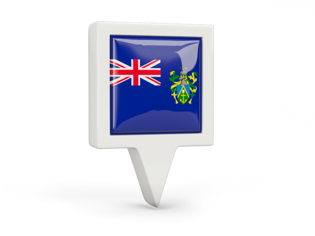 Square pin icon. Download flag icon of Pitcairn Islands at PNG format