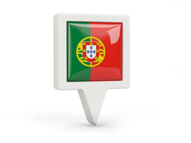 Square pin icon. Download flag icon of Portugal at PNG format