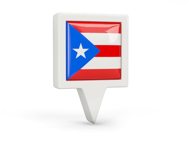 Square pin icon. Download flag icon of Puerto Rico at PNG format