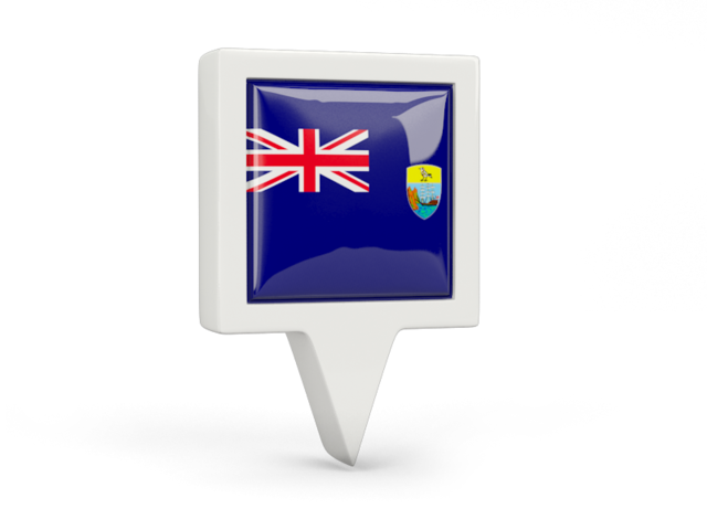 Square pin icon. Download flag icon of Saint Helena at PNG format