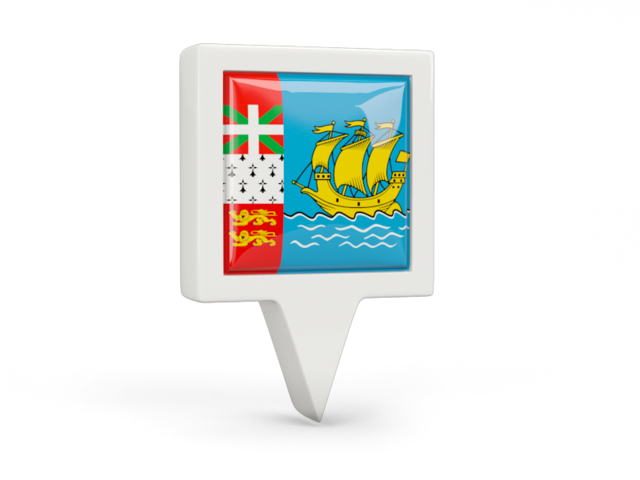 Square pin icon. Download flag icon of Saint Pierre and Miquelon at PNG format