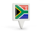 South Africa. Square pin icon. Download icon.