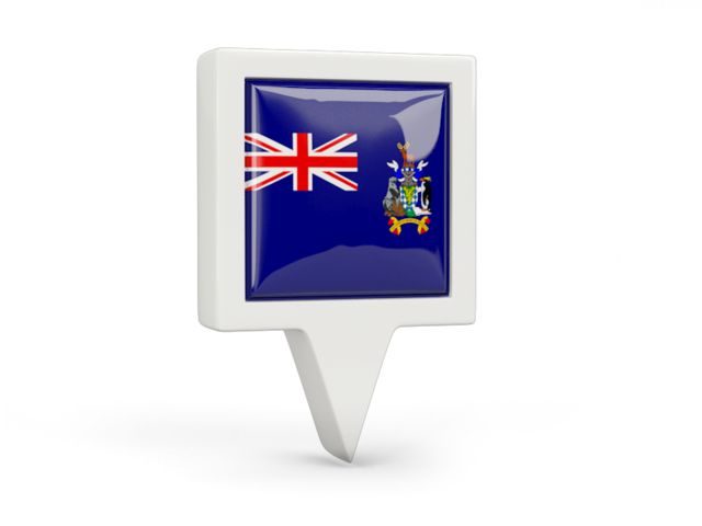 Square pin icon. Download flag icon of South Georgia and the South Sandwich Islands at PNG format