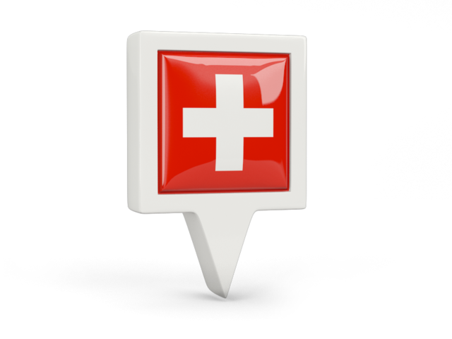 Square pin icon. Download flag icon of Switzerland at PNG format