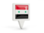 Syria. Square pin icon. Download icon.
