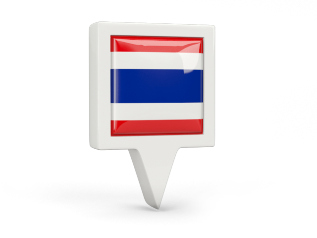 Square pin icon. Download flag icon of Thailand at PNG format