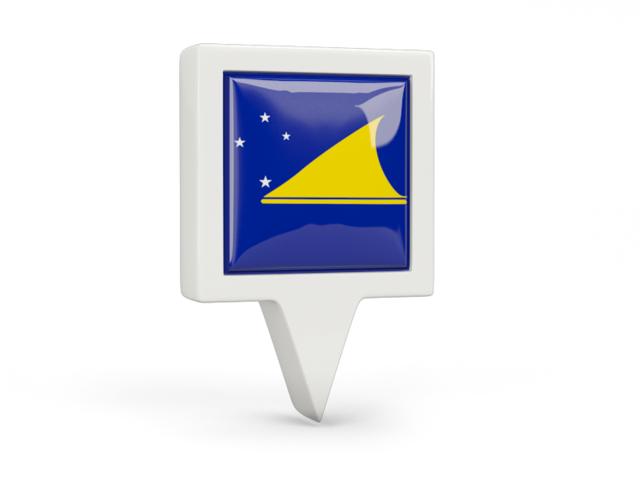 Square pin icon. Download flag icon of Tokelau at PNG format