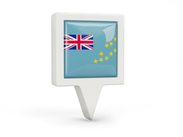 Square pin icon. Download flag icon of Tuvalu at PNG format
