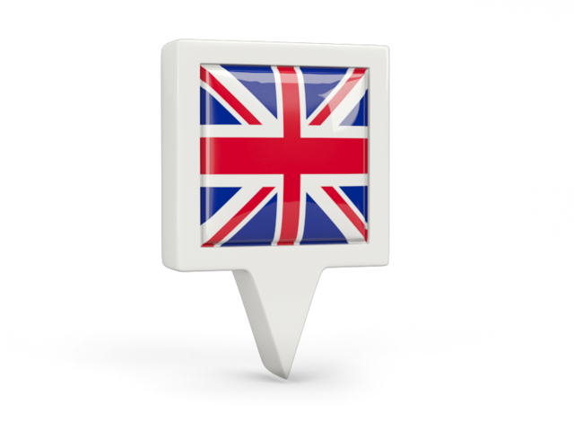 Square pin icon. Download flag icon of United Kingdom at PNG format