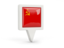 Soviet Union. Square pin icon. Download icon.