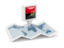 Angola. Square pin with map. Download icon.
