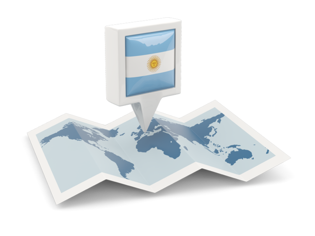 Square pin with map. Download flag icon of Argentina at PNG format