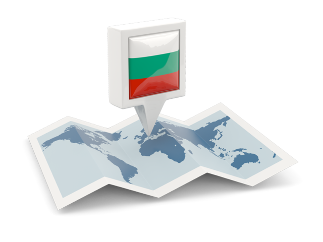 Square pin with map. Download flag icon of Bulgaria at PNG format