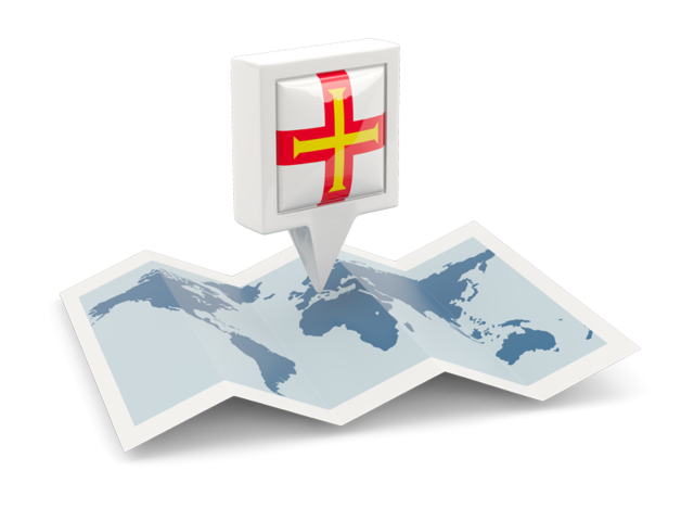Square pin with map. Download flag icon of Guernsey at PNG format