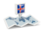 Iceland. Square pin with map. Download icon.