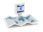Israel. Square pin with map. Download icon.