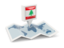 Lebanon. Square pin with map. Download icon.