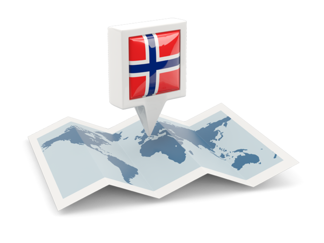 Square pin with map. Download flag icon of Norway at PNG format