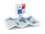 Panama. Square pin with map. Download icon.