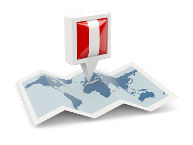 Square pin with map. Download flag icon of Peru at PNG format
